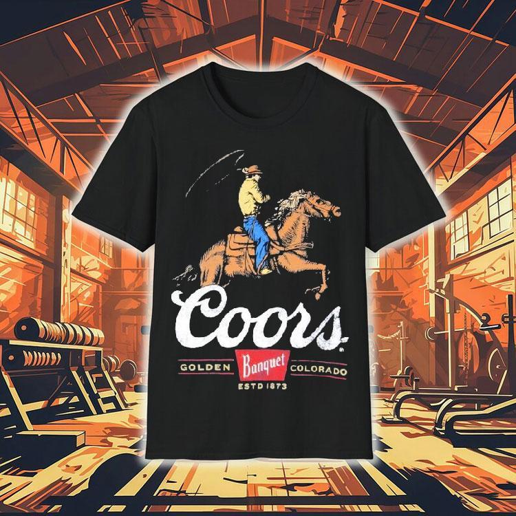  Coors Banquet Rodeo Cowboy Est  Tshirt