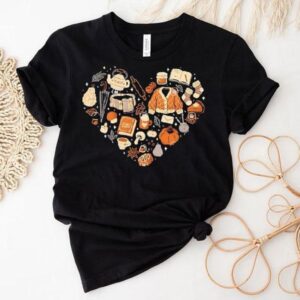 Cozy Autumn Hear Tshirt