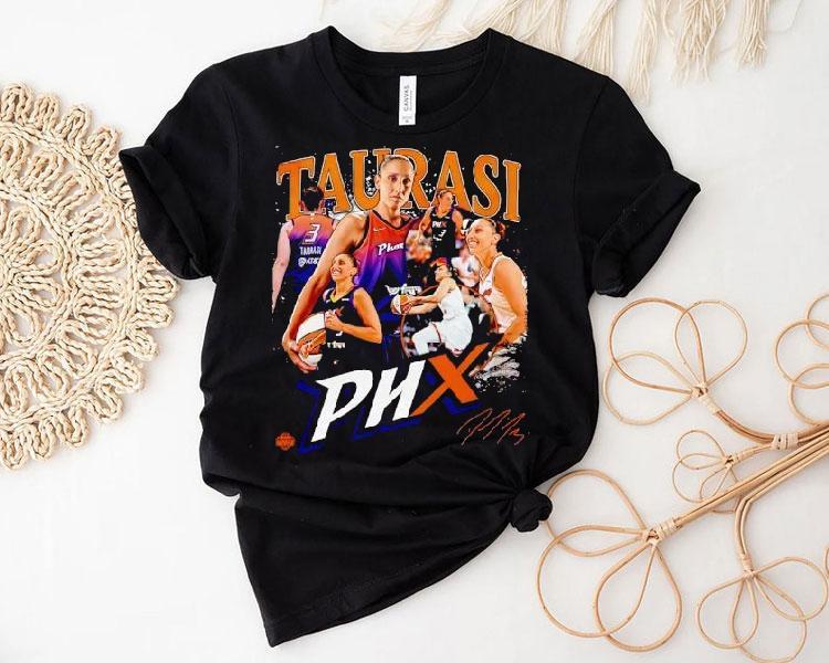  Diana Taurasi Phoenix Mercury Basketball Signature Tshirt