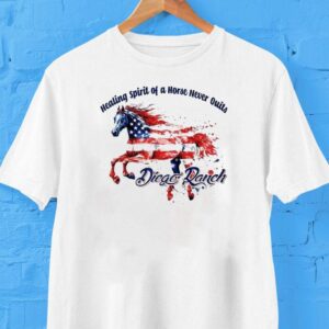 Diego Ranch Healing Spirit Of A Horse Never Quits Usa Horse Shirt