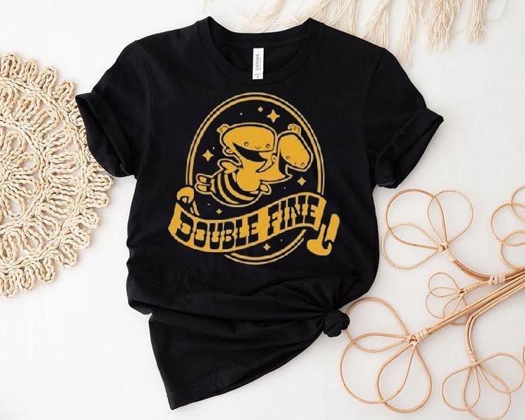  Double Fine Golden Two Headed Baby Tshirt