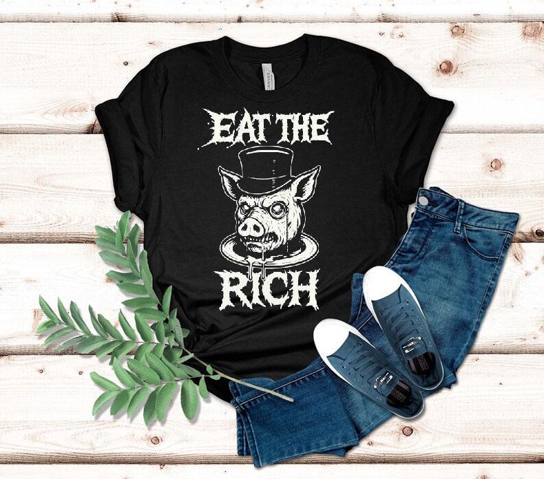  Eat The Rich Pig Head Tshirt