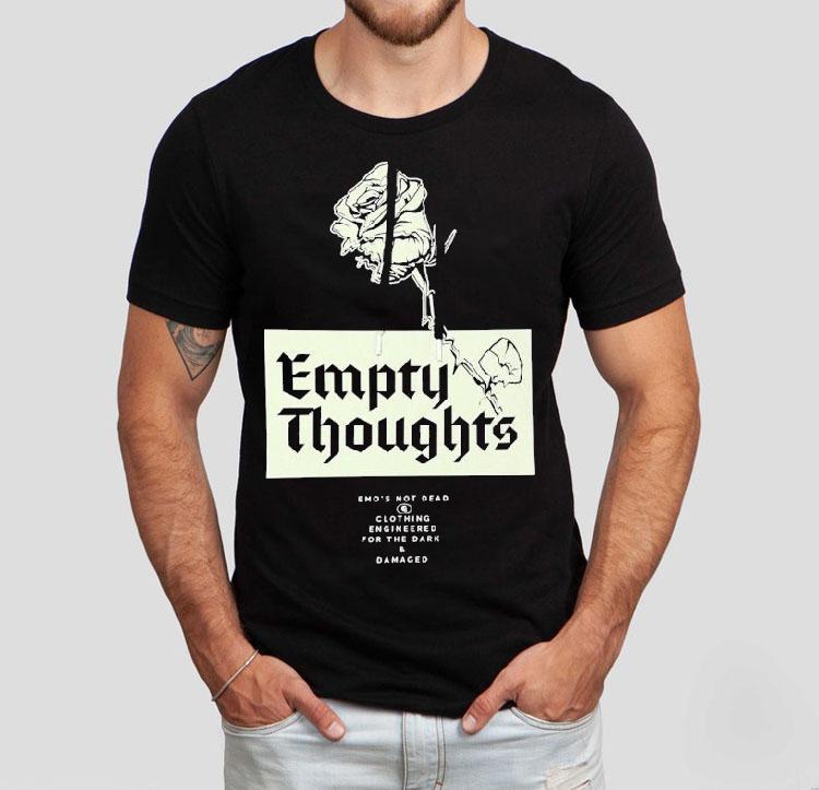  Emo S Not Dead Empty Thoughts Rose Tshirt