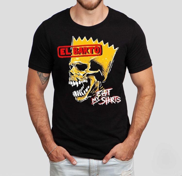  Exbarted El Barto Eat My Shorts Skull Tshirt