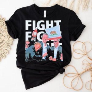 Gavin Newsom Fight Fight Fight California Republic Tshirt