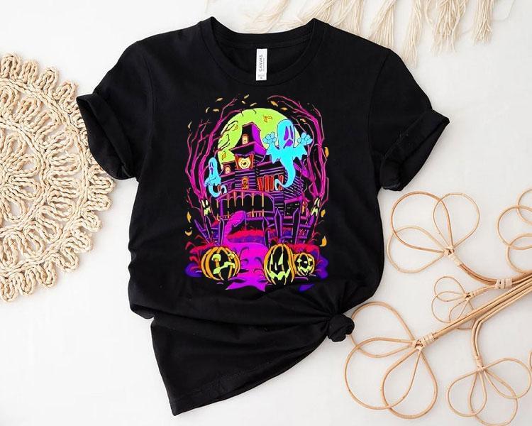  Ghost Halloween House Tshirt