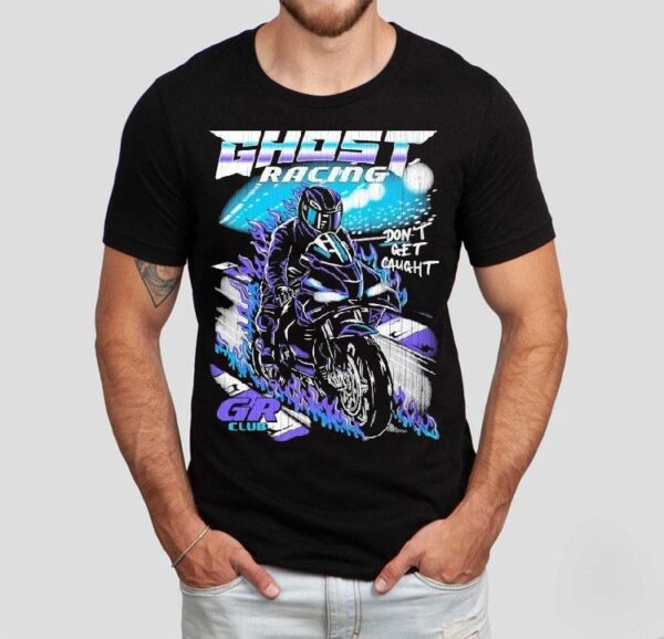 Ghost Racing Don’t Get Caught Gr Club Track Motor Flames Shirt