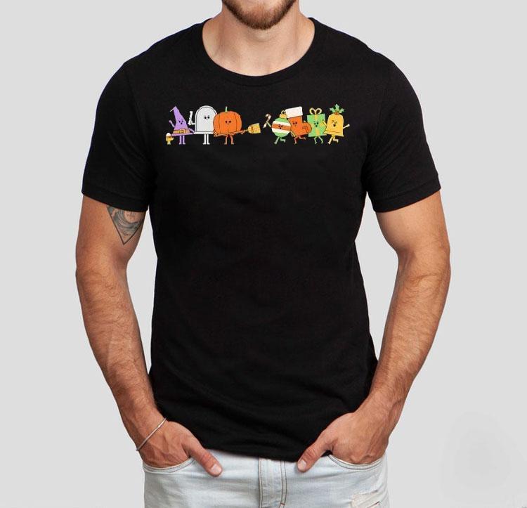  Halloween Holding Off Christmas As Long As It Can Tshirt