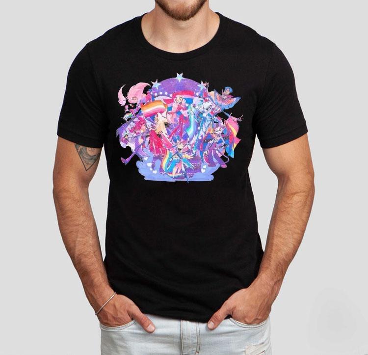  Hazbin Hotel Pride Cas Tshirt