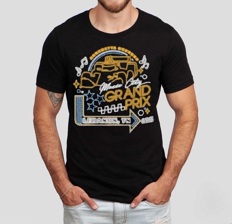 Indycar Borchetta Bourbon Music City Grand Prix Neon Lights Tshirt