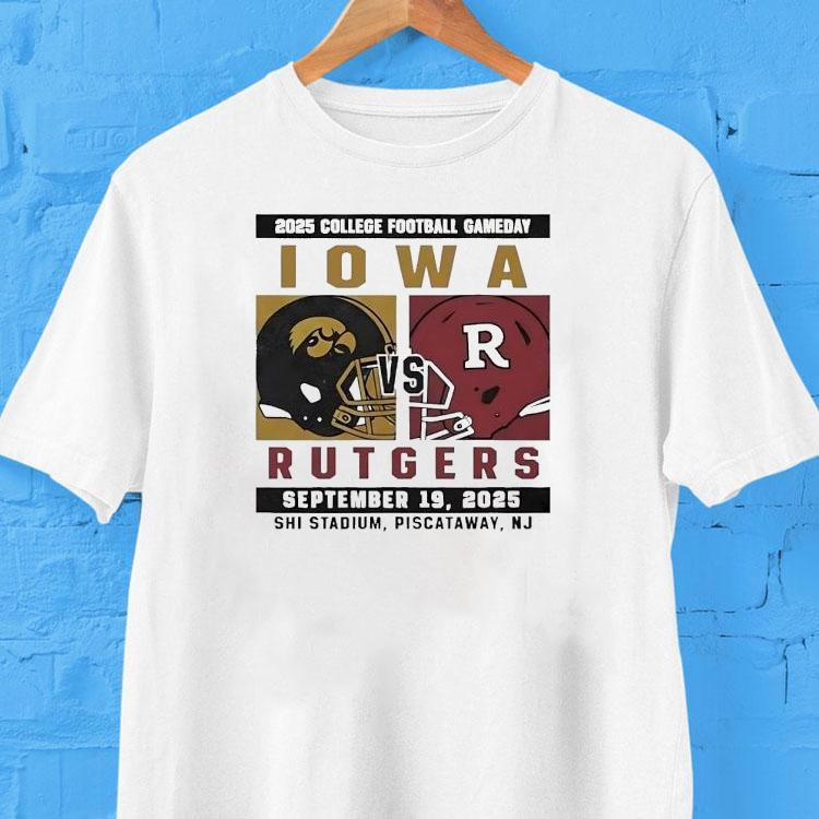 Iowa Hawkeyes Vs Rutgers Scarlet Knights Football College Football Gameday Tshirt