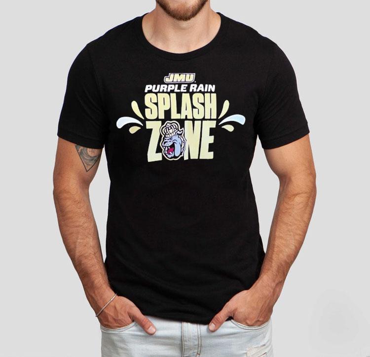 Jmu James Madison Dukes Purple Rain Splash Zone Tshirt
