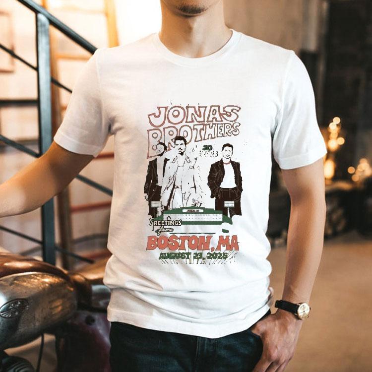  Jonas Brothers Greetings From Boston Ma Aug   Tshirt