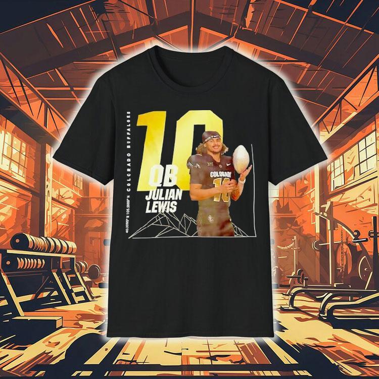  Julian Lewis  Qb Colorado Buffaloes Football Tshirt