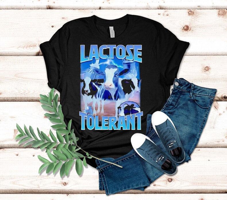  Lactose Tolerant Dairy Cow Tshirt