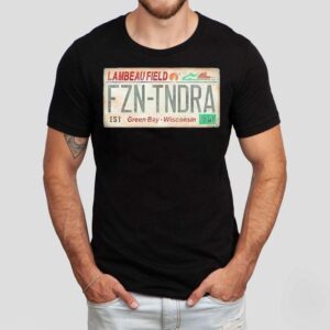 Lambeau Field License Plate Green Bay Wisconsin Vintage Tshirt
