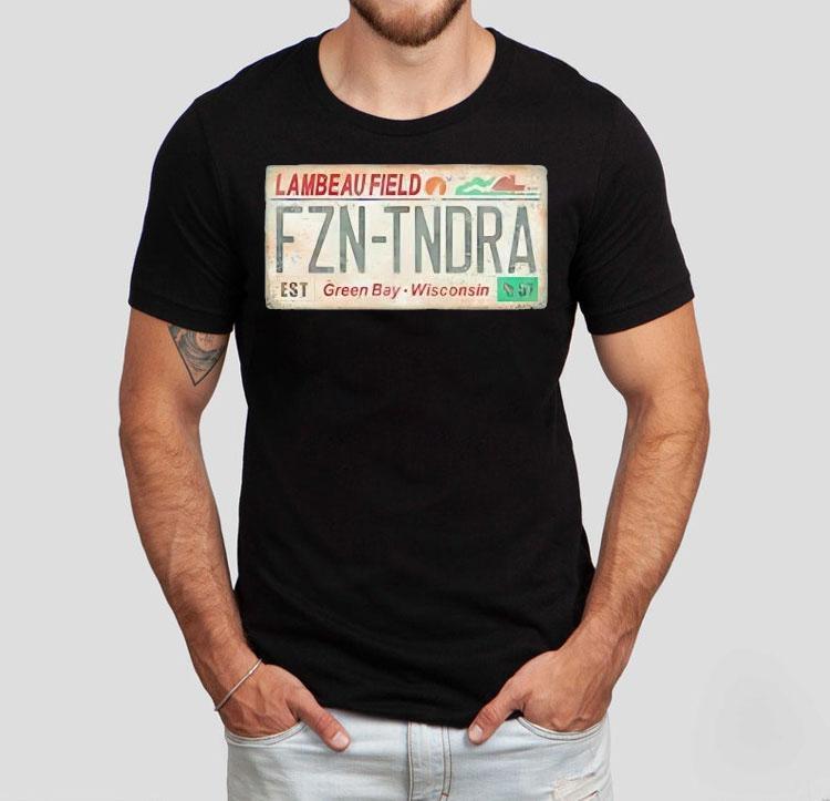 Lambeau Field License Plate Green Bay Wisconsin Vintage Tshirt