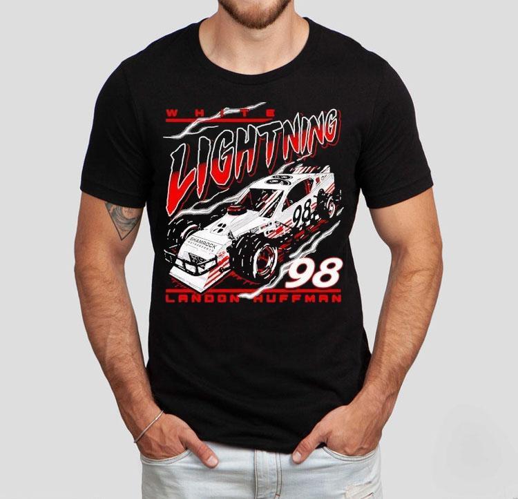 Landon Huffman White Lightning No For Shamrock Motorsports Tshirt