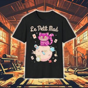 Le Petit Mad The Cheshire Cat From Alice In Wonderland In The Style Of Le Petit Prince Tshirt