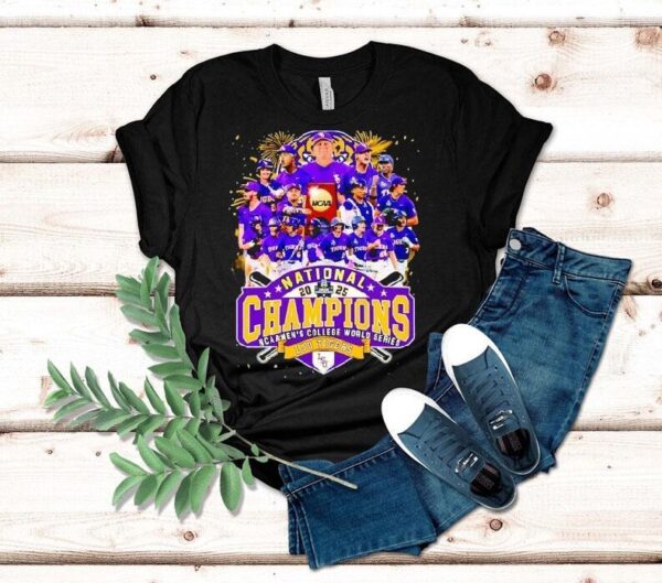 Lsu Tigers National Champions Ncaa Men’s College World Series Champions 2025 Shirt