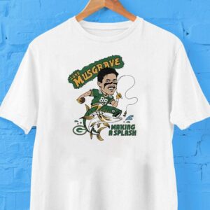 Luke Musgrave Making A Splash Green Bay Packers Football Cartoon Tshirt