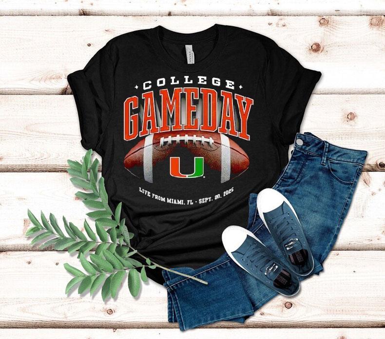 Miami Hurricanes Football College Gameday Tshirt