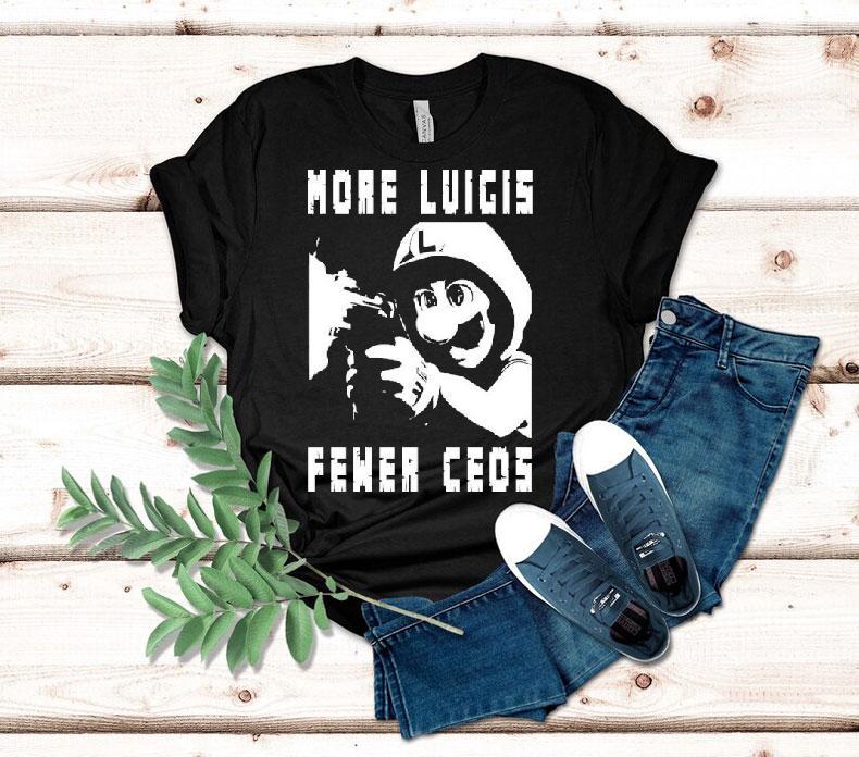 More Luigis Less Ceos Anti Fascist Luigi Mangione Tshirt