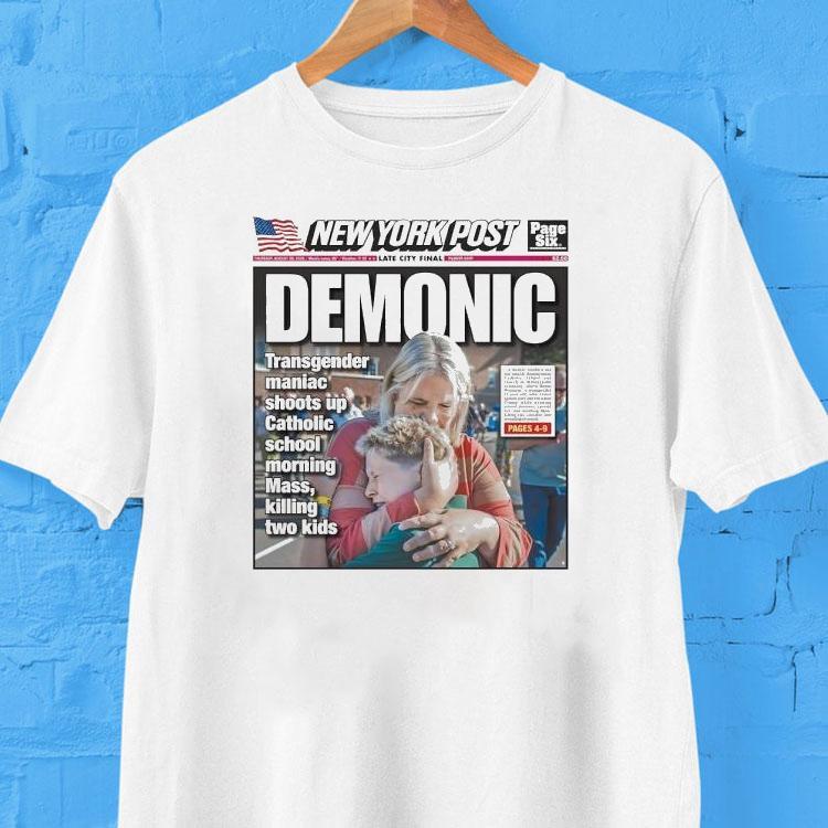 New York Post Late City Final Demonic Tshirt