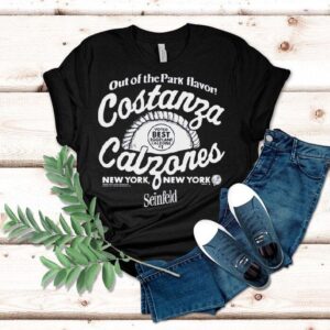 New York Yankees X Seinfeld Out Of The Park Flavor Voted Best Eggplant Calzone Costanza S Calzones Tshirt