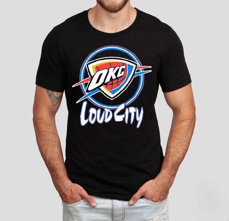 Oklahoma City Thunder Loud City Logo Shirt 4  Oklahoma City Thunder Loud City Logo Tshirt