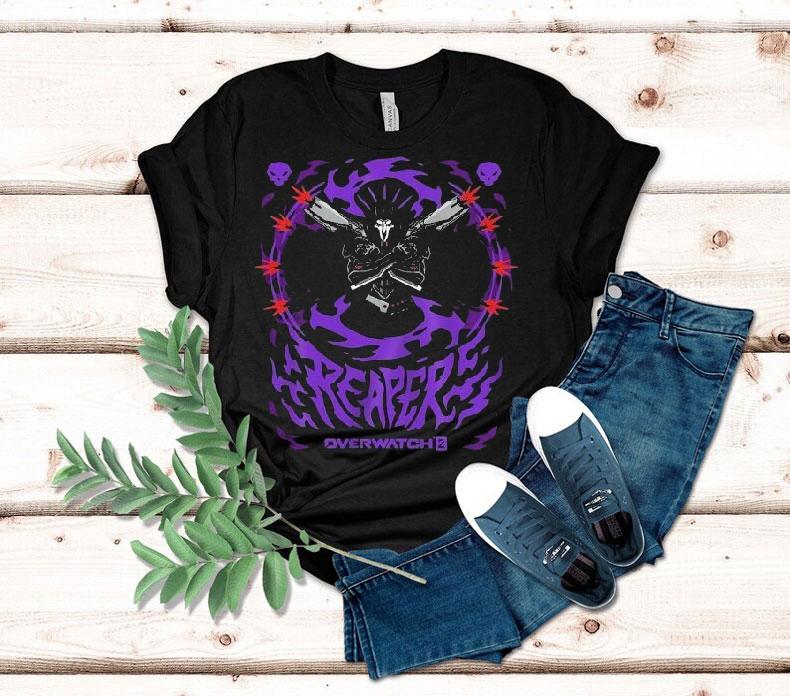  Overwatch  Reaper Death Blossom Tshirt