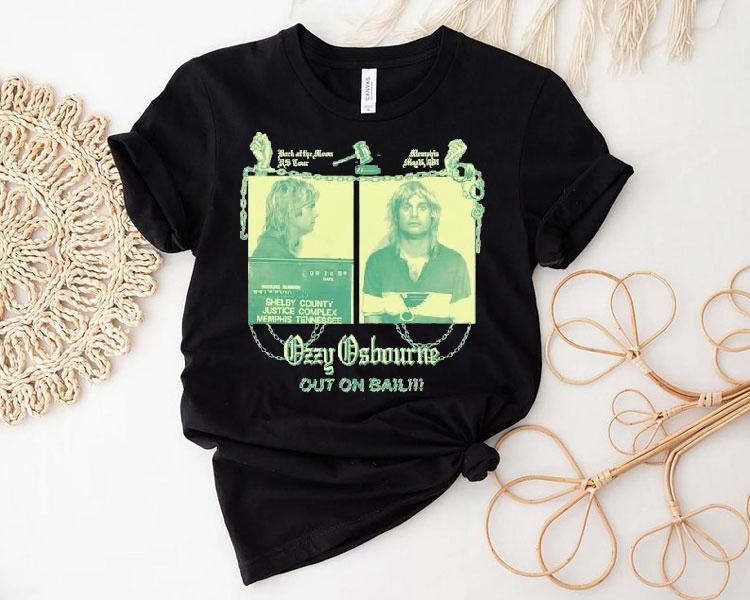  Ozzy Osbourne Out On Bail Tshirt