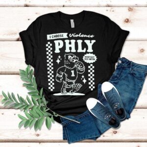 Philadelphia Eagles I Choose Violence Philly Protect Yer Neck Tshirt