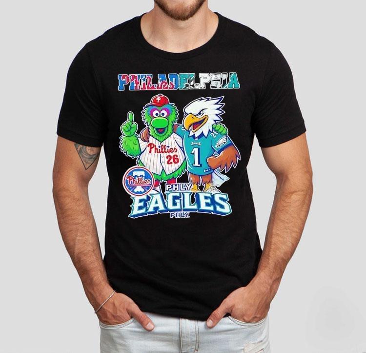  Philadelphia Phillies And Philadelphia Eagles Masco Tshirt