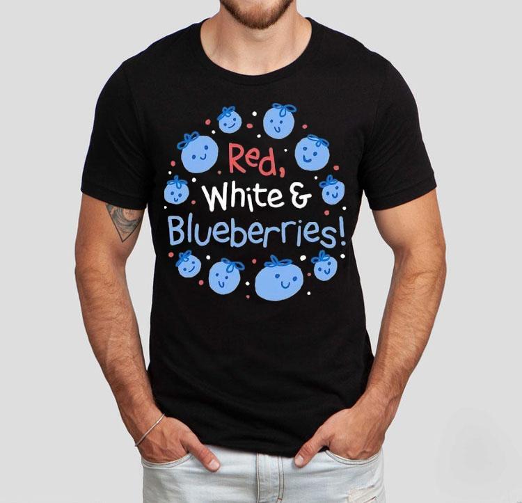 Red White And Blueberries Shirt 4  Red White And Blueberries Tshirt