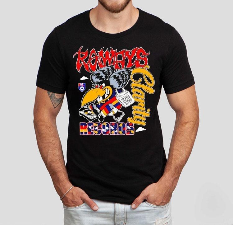  Rowdys X Clarity Records Books Tapes Football Tshirt