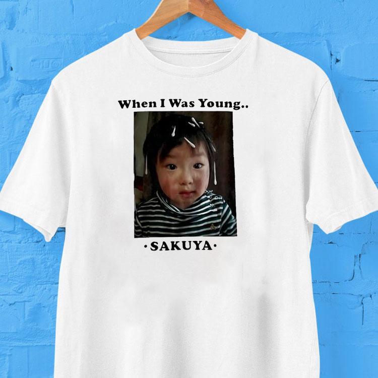 Sakuya When I Was Young Photo Shirt 2 Sakuya When I Was Young Photo Tshirt