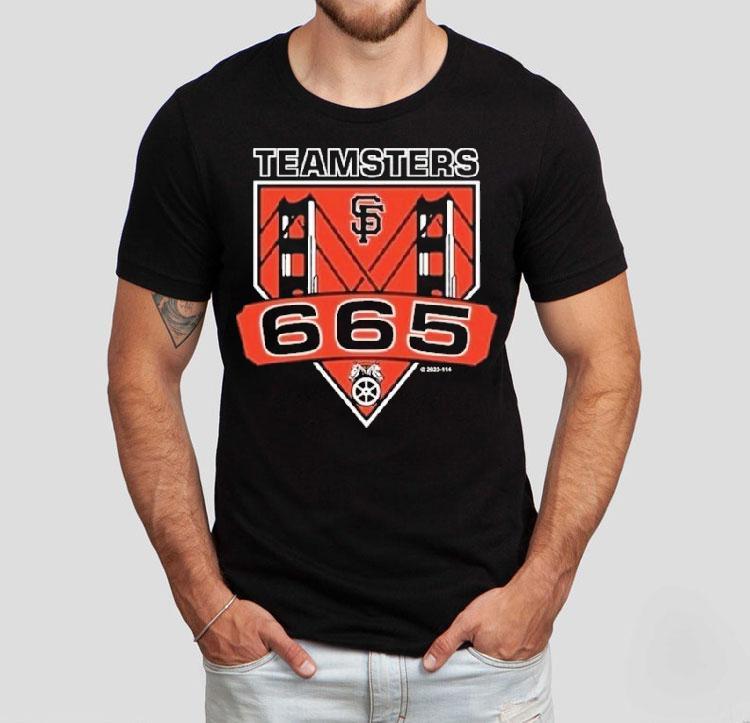  San Francisco Giants Teamsters Local  Bridge Tshirt