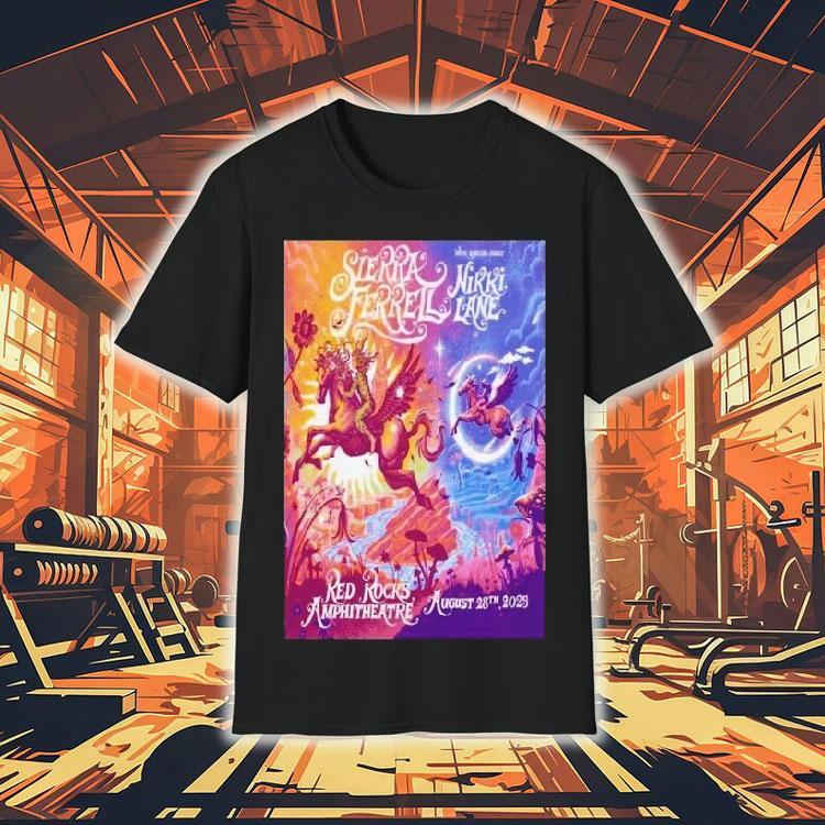  Sierra Ferrell Red Rocks Amphitheatre Morrison Co Tour Aug   Pegasus Tshirt