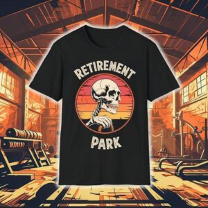 Skeleton Retirement Park Vintage Tshirt