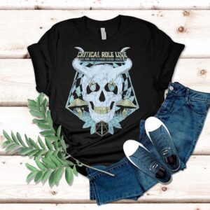 Skull Critical Role Live Vintage Tshirt