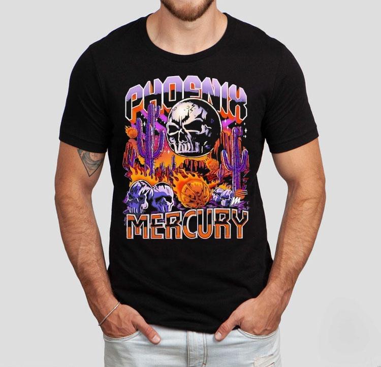  Skull Phoenix Mercury Basketball Horror Tshirt