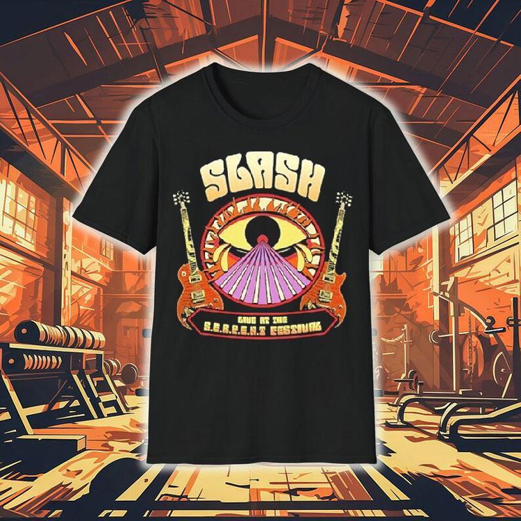  Slash Live At The Serpent Festival  Guitar Eye Tshirt