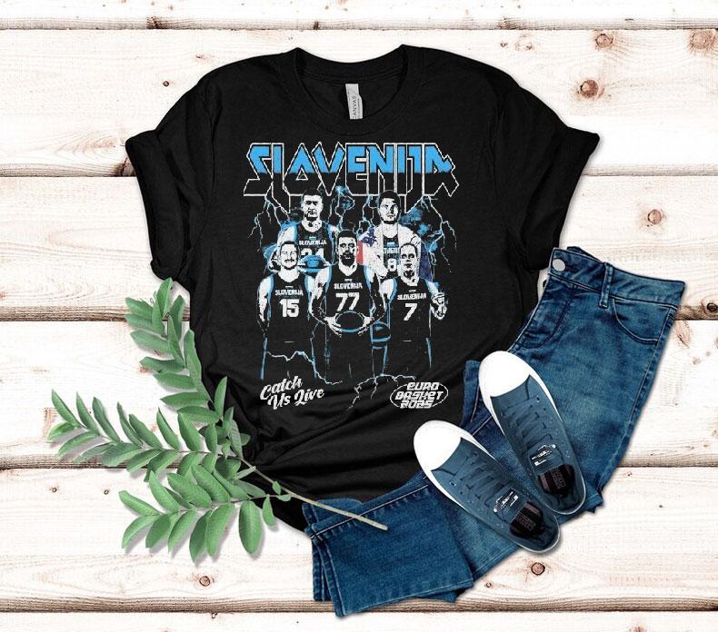  Slovenia Catch Us Live Euro Basket  Tshirt