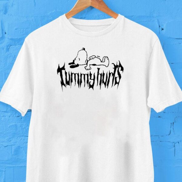 Snoopy Sleeping Tummy Hurts Shirt