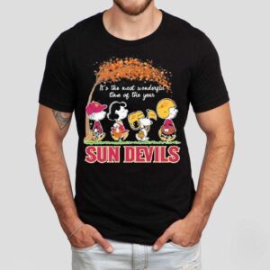 Snoopy The Peanuts Arizona State Sun Devils It S The Most Wonderful Time Of The Year Tshirt