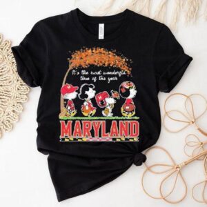 Snoopy The Peanuts Maryland Terrapins It S The Most Wonderful Time Of The Year Tshirt