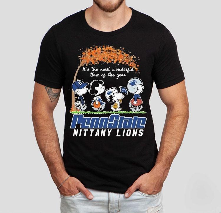  Snoopy The Peanuts Penn State Nittany Lions It S The Most Wonderful Time Of The Year Tshirt