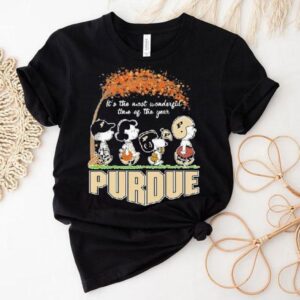 Snoopy The Peanuts Purdue Boilermakers It S The Most Wonderful Time Of The Year Tshirt