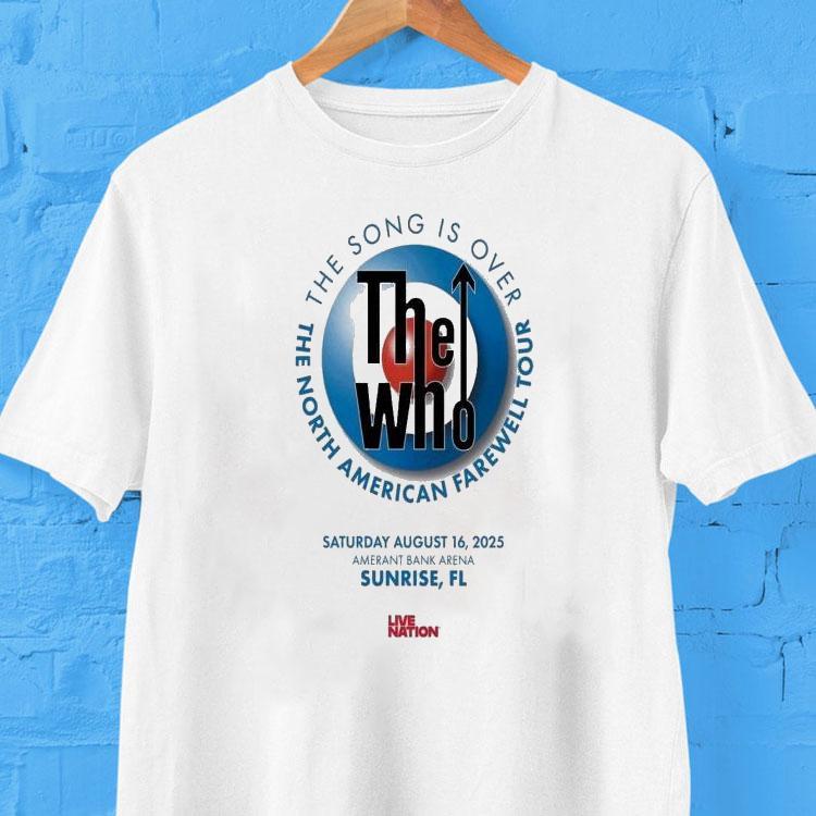  The Who American Farewell Tour The Song Is Over Aug   Atlantic City Tshirt